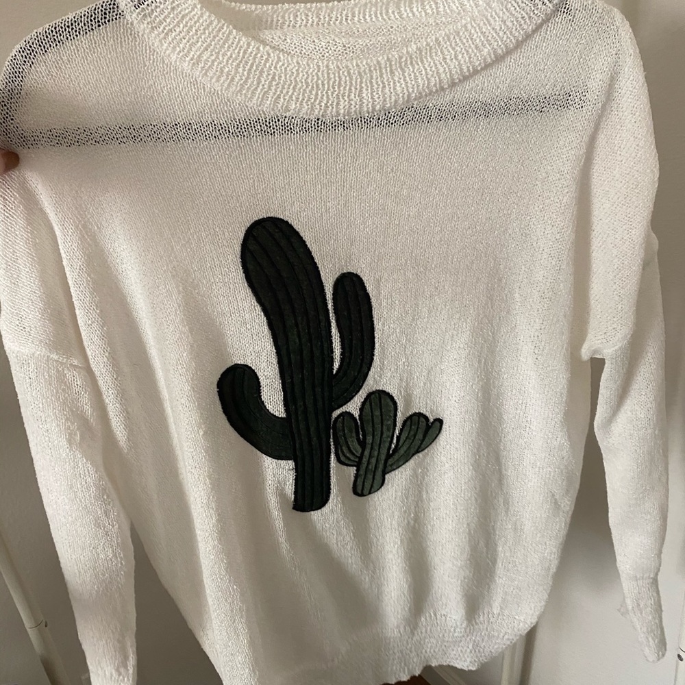 Oversized cactus sweater